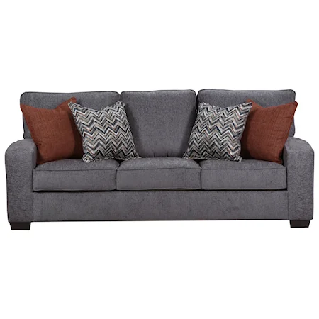 Transitional Sofa Sleeper with Track Arms